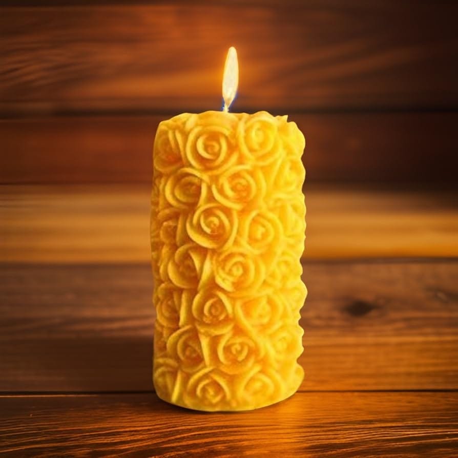 Rose Flower Shape Candle for Home Decor | Romantic Fragrance Candles | Smoke-Free Pillar Candle | Romantic Night view 2