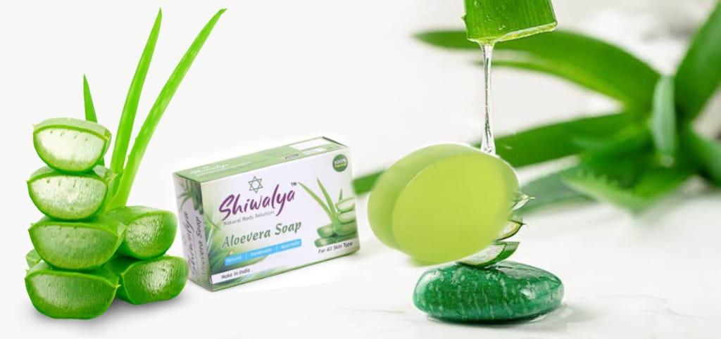 SHIWALYA Natural Aloevera Handmade Soap | Handmade Bathing Soap | Herbal Soap Soft & Radiant Skin | Suitable for All Skin Types (Pack of 2) view 2
