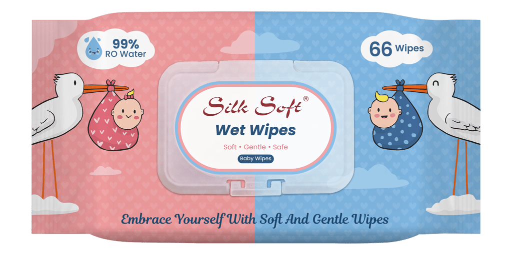 Silk Soft Multipurpose Wet Wipes – 198 Wipes (66 x 3 Packs) | Gentle, Alcohol-Free & Hypoallergenic | Effective Cleaning for Hands, Face & Surfaces view 2
