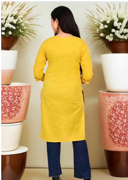 Fancy Rayon Embroidered Kurti view 2