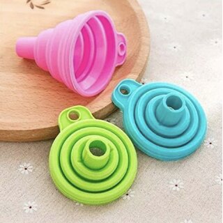 Foldable Silicone Funnel, Multicolor view 2