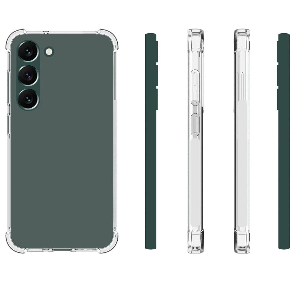 USTIYA Case for Samsung Galaxy S23+ S23 Plus Clear TPU Four Corners Protective Cover Transparent Soft funda view 2