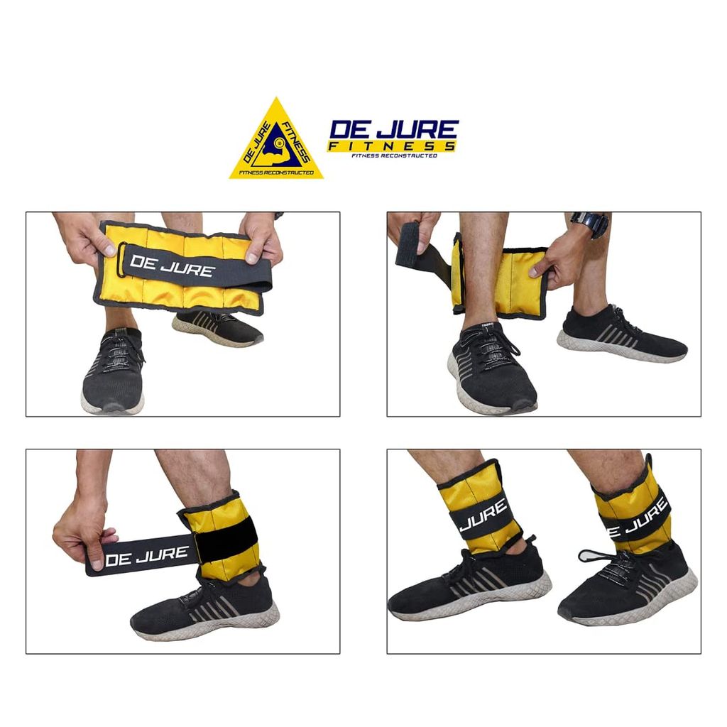 DE JURE FITNESS Ankle & Wrist Weight Set, Adjustable Strap view 2