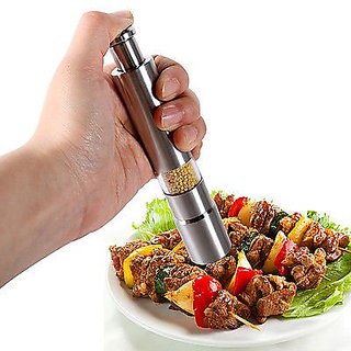 Right Traders Stainless Steel Thumb Push Salt Pepper Spice Sauce Grinder Mill Muller Stick ( pack of 1 ) view 2