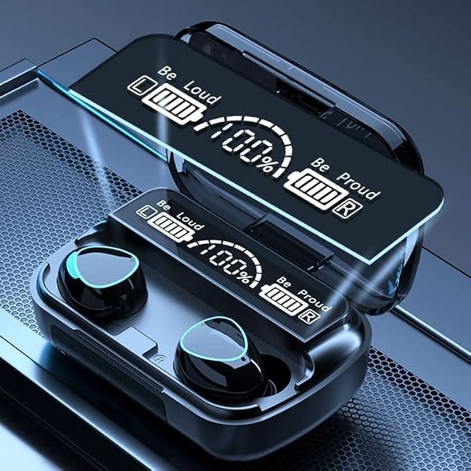M10 Earbuds Bluetooth 5.1 Noise Canceling in ear Earbuds LED Display & Power Bank Bluetooth Headset view 2