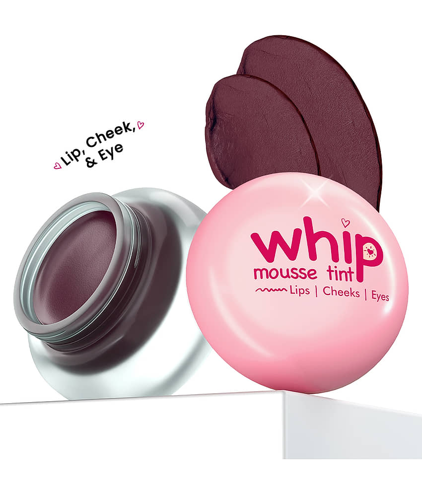 Glam21 Whip Mousse Tint For Eyes & Cheeks Vit-E, Jojoba Oil-Cherry Red Lip Stain 4 G view 2