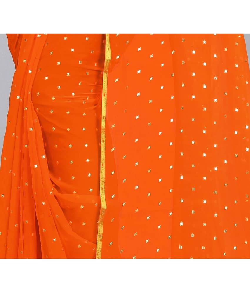 Rhey Chiffon Printed Saree With Unstitched Blouse Piece ( Yellow ) view 2