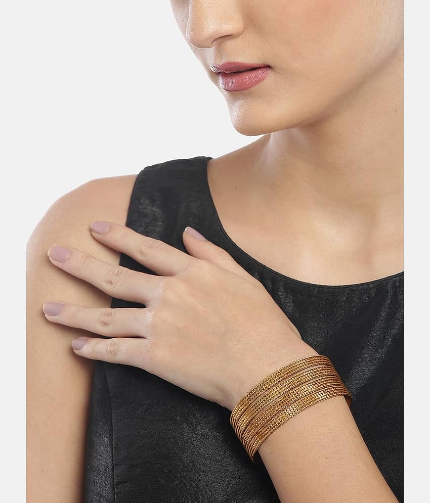 YOUBELLA Gold Bangle Set ( Pack of 1 ) view 2