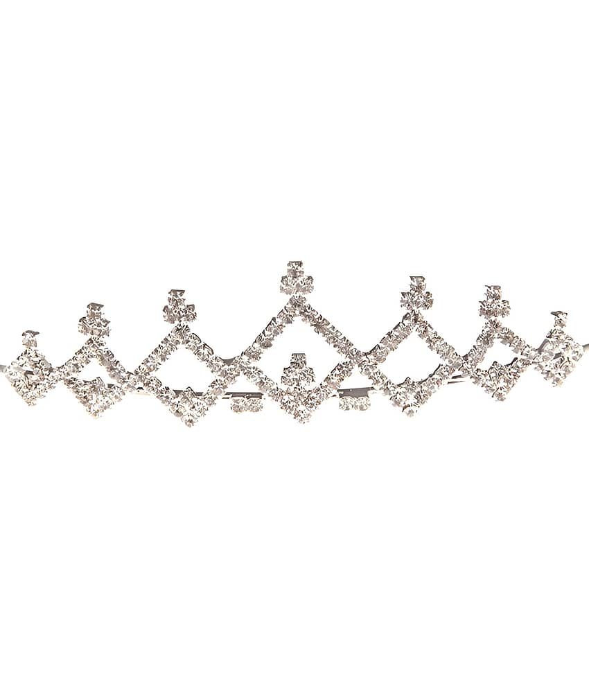 raajis Silver Unisex Tiaras ( Pack of 1 ) view 2