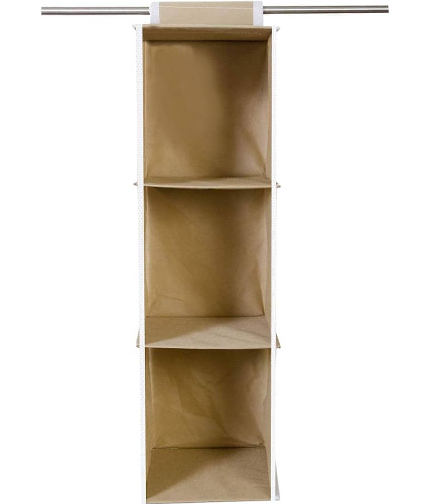 PrettyKrafts Hanging 3 Shelves Wardrobe Organiser view 2