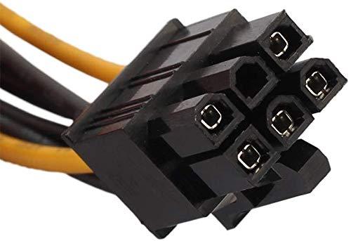 PCI Express 6 Pin to Dual 4 Pin Molex LP4 Power Cable Adapter Video Graphics Card Power Cable view 2