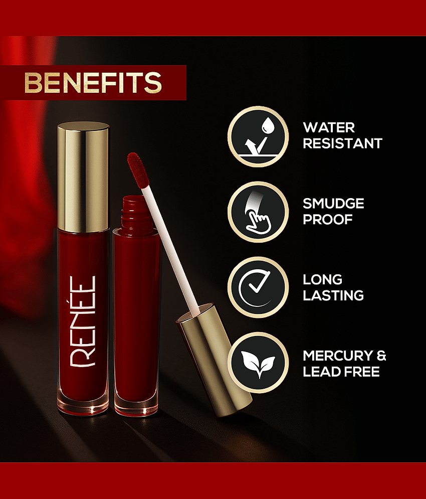 Renee NA Maroon Sindoor Liquid 25 g view 2