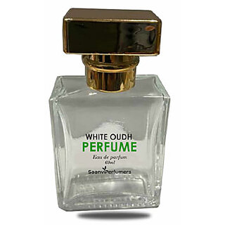 Saanvi Perfumers White Oudh Perfume Spray Long Lasting Fragrance Eau de Parfum - 50 ml (For Men Women)