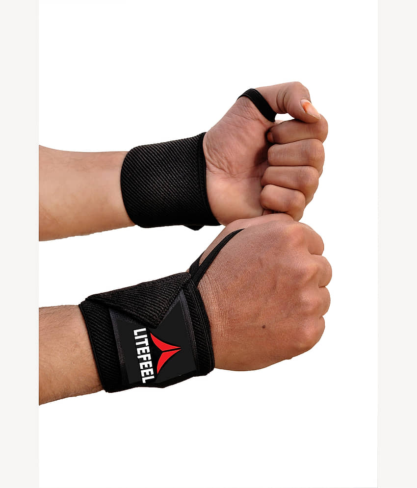 LITE FEEL Black Wrist Support ( Pack of 1 ) view 2