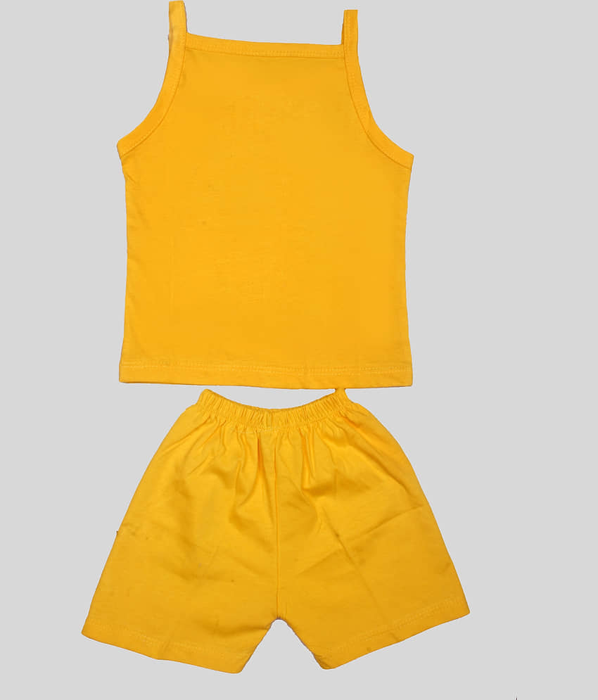 TRITI Pack of 1 Girls Cotton Top With Shorts ( Blue ) view 2