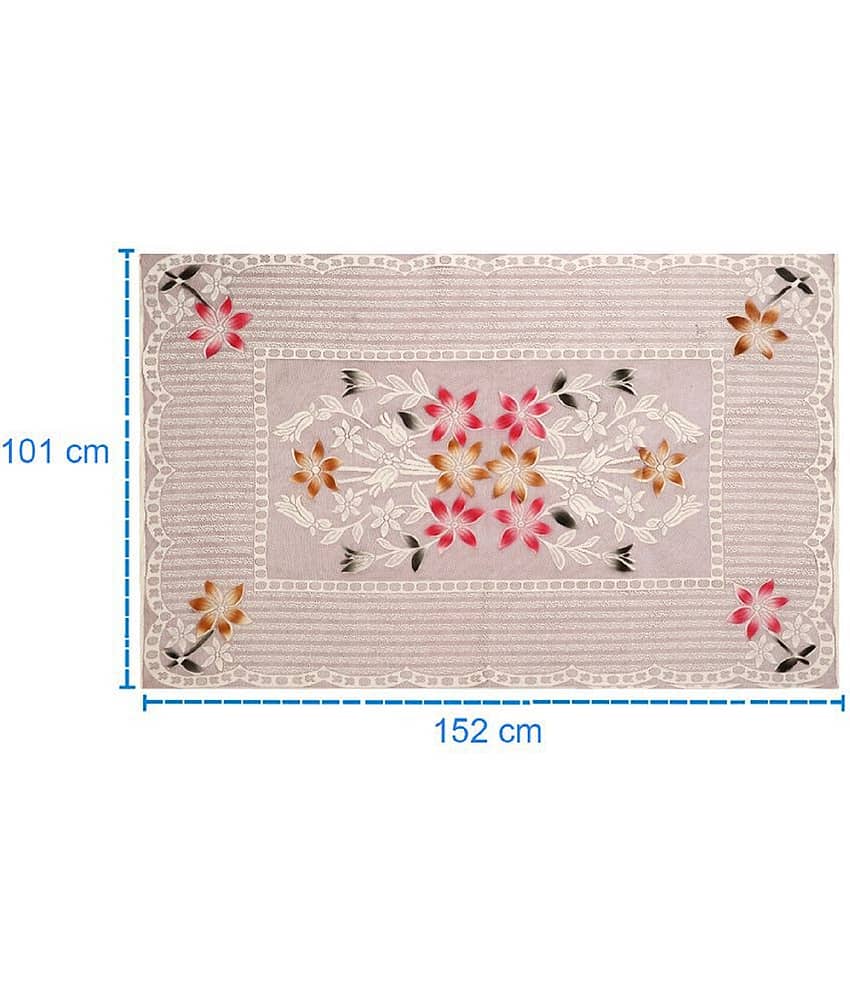 Crosmo Printed Cotton 4 Seater Rectangle Table Cover ( 152 x 101 ) cm Pack of 1 Multicolor view 2