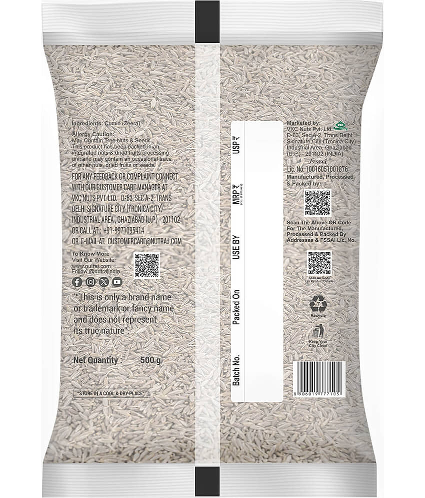 Nutraj Cumin Seeds Jeera 500 gm view 2