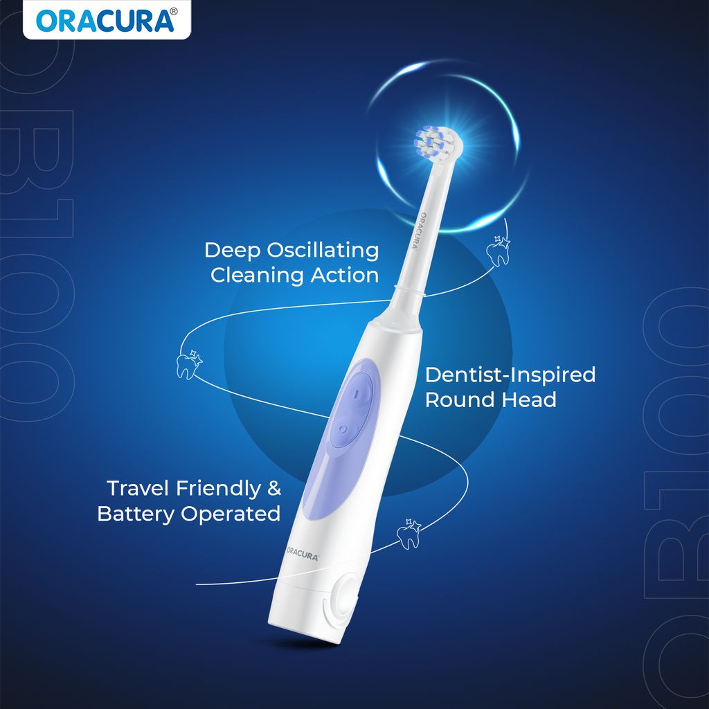 OB100 BeginCare Oscillating Battery Operated Electric Toothbrush view 2
