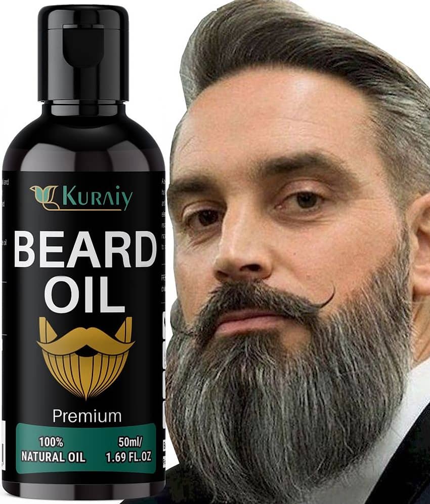 KURAIY Beard Growth Oil for Men For Better Beard Growth With Thicker Beard (50 ml) view 2