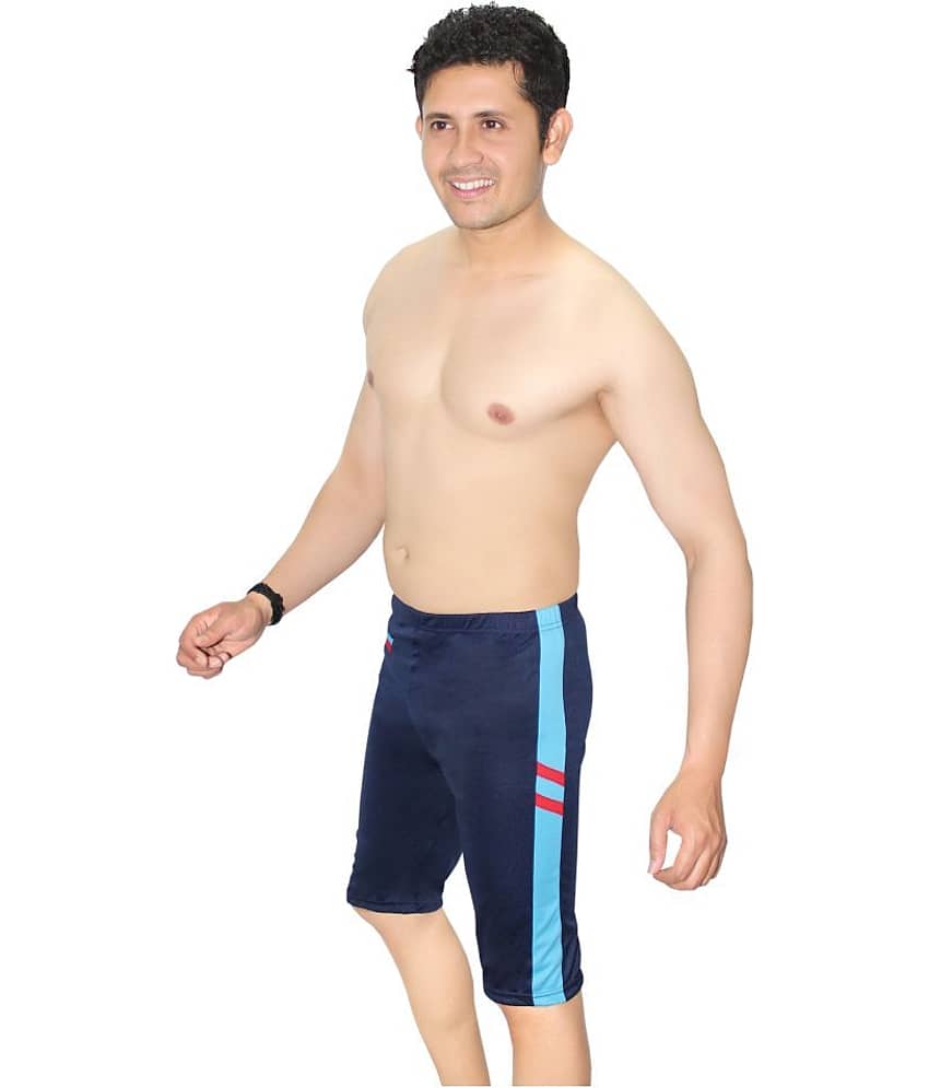 Goodluck Navy Polyester Lycra Jammer Single view 2