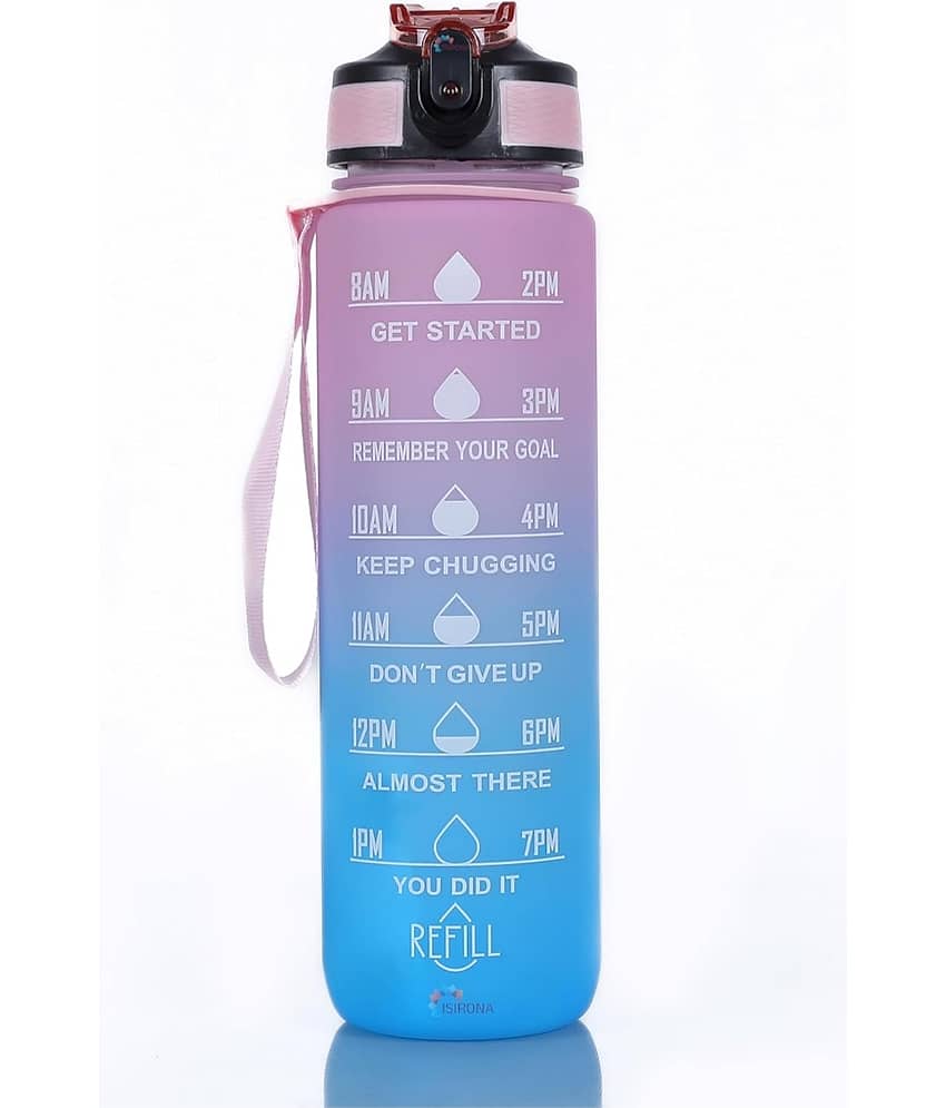 QitmirMKT MOTIVATIONAL BOTTE Multicolour Plastic Water Bottle 1000 mL ( Set of 1 ) view 2