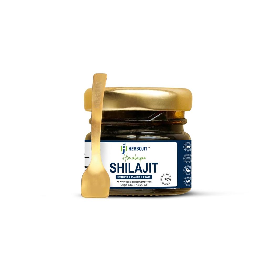 Herbojit Himalayan Shilajit Resin | 20g Authentic Shilajit | Boost Testosterone, Energy, Stamina & Immunity | Pure & Natural Ayurvedic Health Supplement view 2