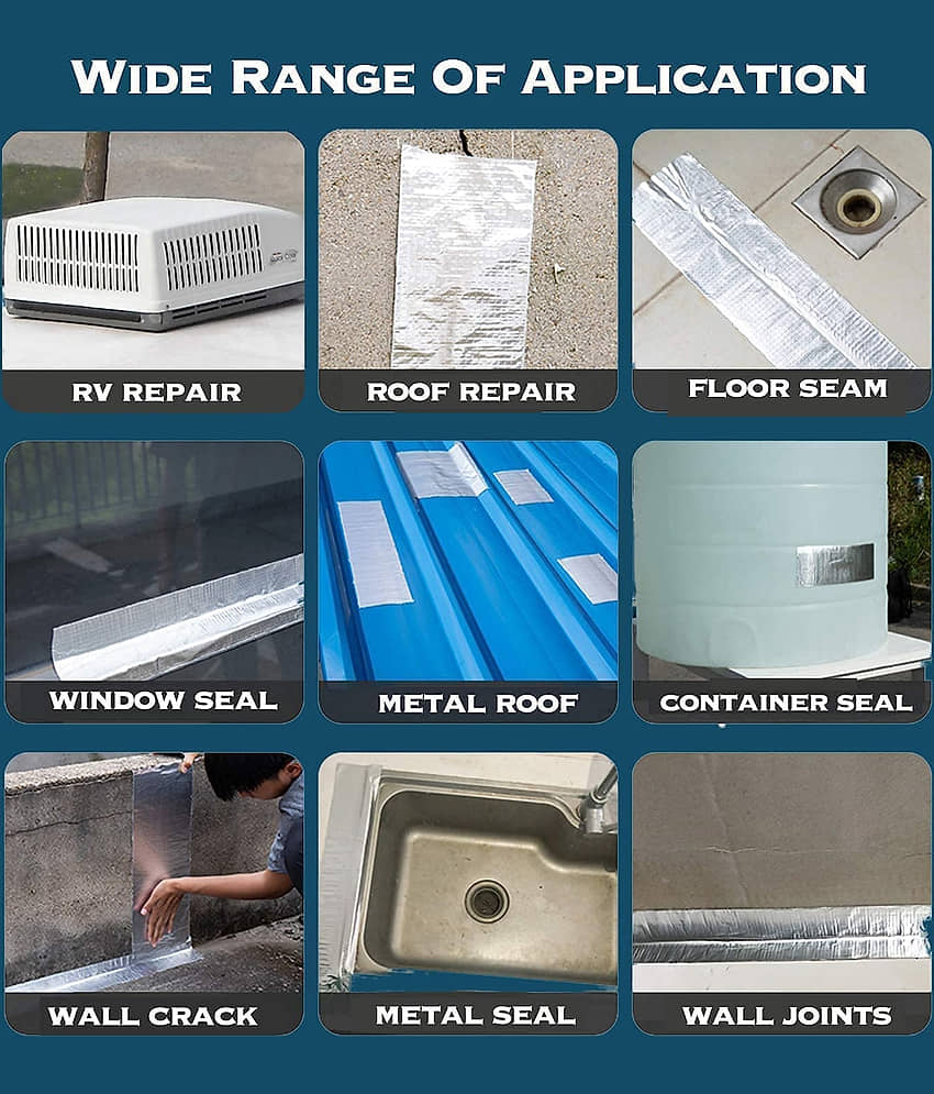 Super Strong Waterproof Butyl Rubber Tape for Roof, Window, Pipe Leak Repair – High Adhesion & Heat Resistant Sealant Roll view 2