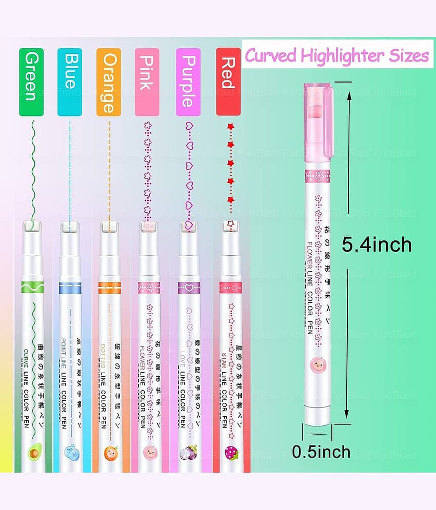 Linear Color Pen Highlighter Pen Set Line Markers Colors For Adults&Kids,Roller Line Marker Pen,School Stationery Kit,Roller Line Markers For Drawing,Journaling,Scrapbooking,Green view 2