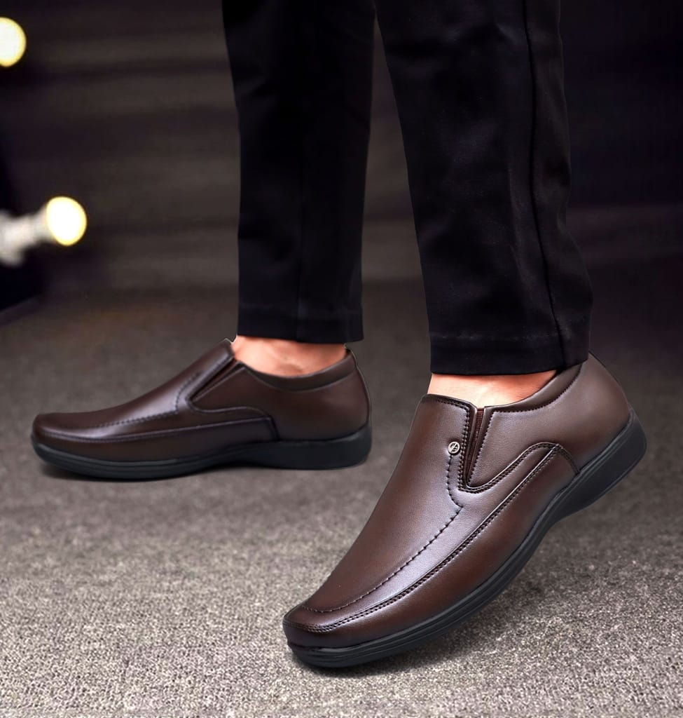 WUGO::Latest Fabulous Men Formal Shoes|Black Moccasin Shoes|Office Shoes For Men's & Boys (Free Home Delivery) view 2