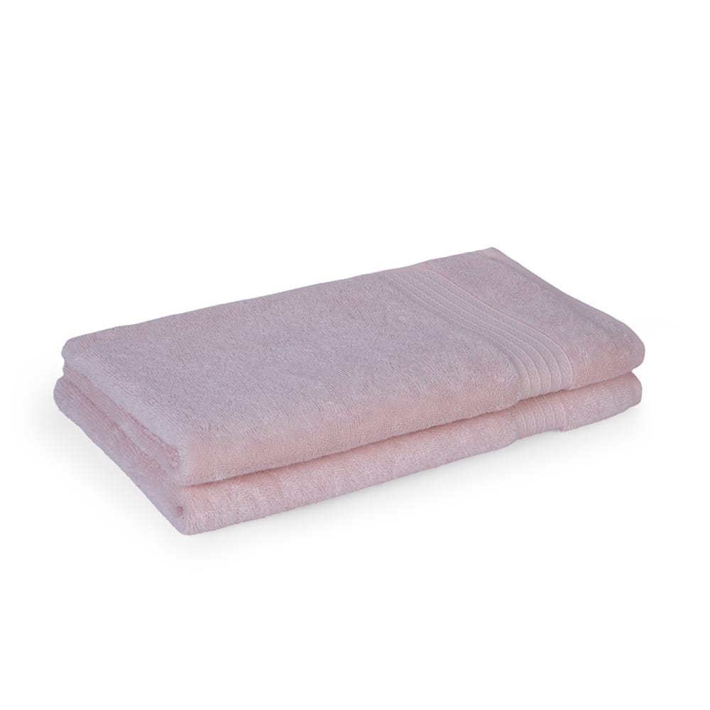 Feather & Spun Organic Cotton Hand Towel (Pack of 2) | Lavender Fragrance | GOTS Certified | Anti Microbial | Fade Resistant | Double Needle Stitch | 550 GSM | 76 cms x 45 cms
