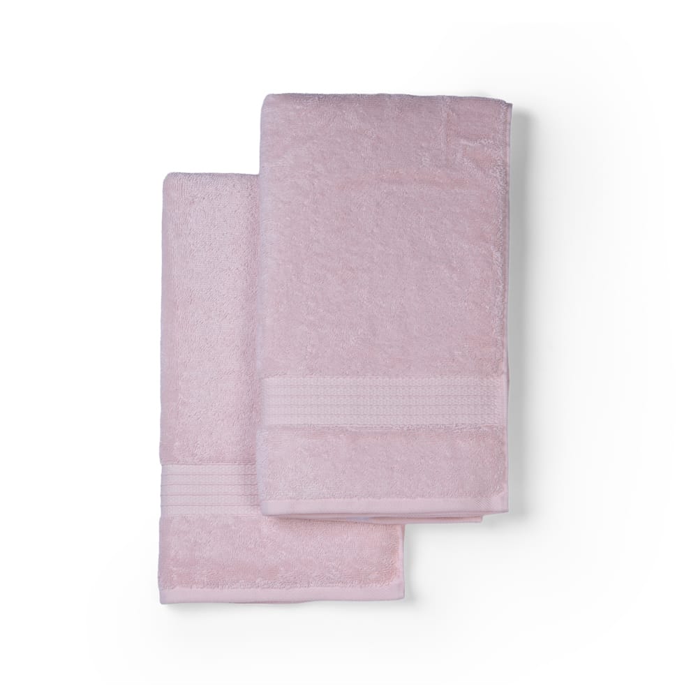 Feather & Spun Organic Cotton Hand Towel (Pack of 2) | Lavender Fragrance | GOTS Certified | Anti Microbial | Fade Resistant | Double Needle Stitch | 550 GSM | 76 cms x 45 cms view 2