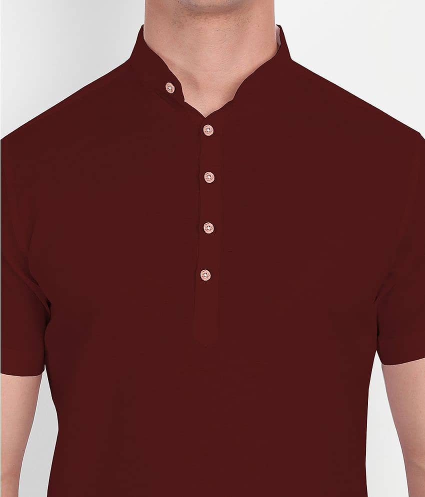 Vida Loca - Peach Cotton Slim Fit Men's Casual Shirt ( Pack of 1 ) view 2