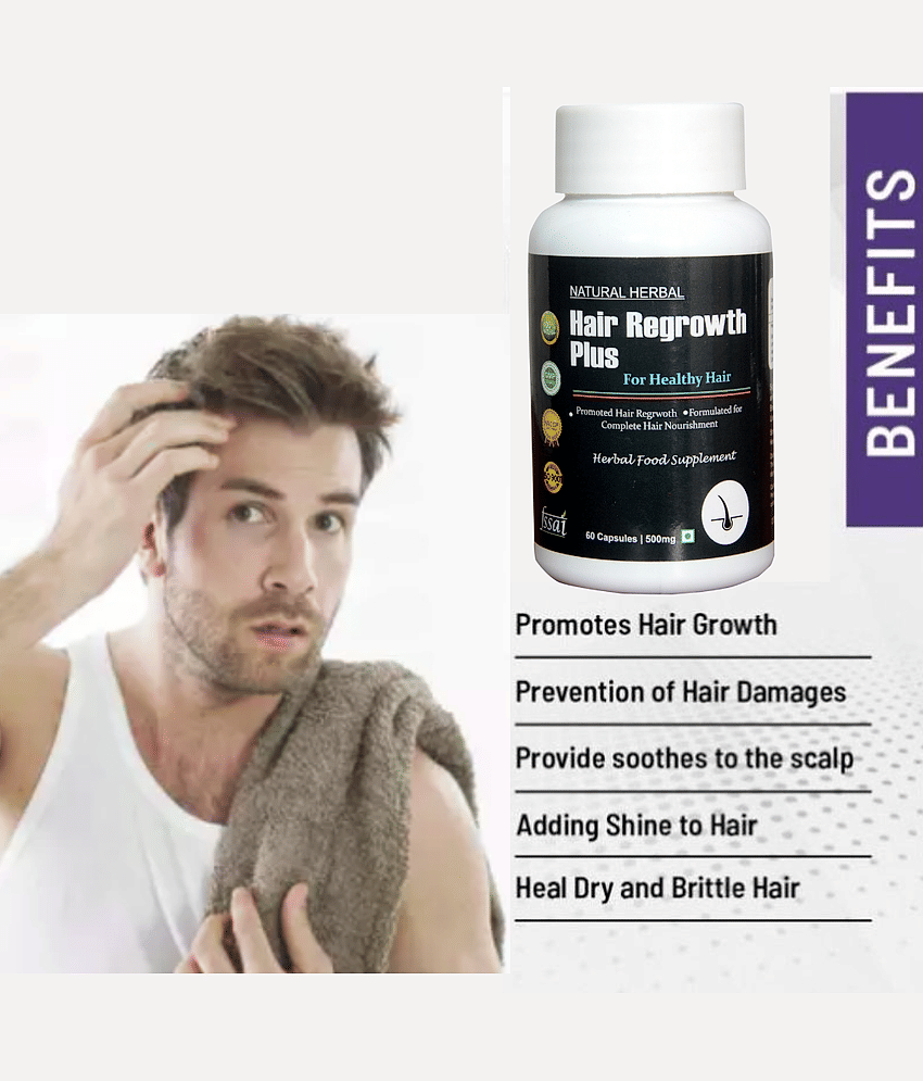 Natura Herbal Hair Fall Control & Hair Regain Capsule 60 No.S Pack of 1 view 2