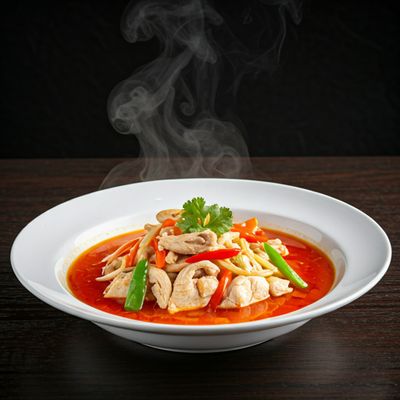 Hot And Sour Chicken Soup