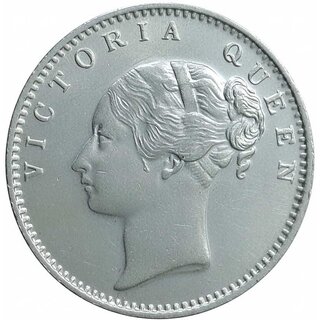 Half Rupees 1840 - Victoria Queen Rare Medieval Collectible Coin - Gift Item view 2