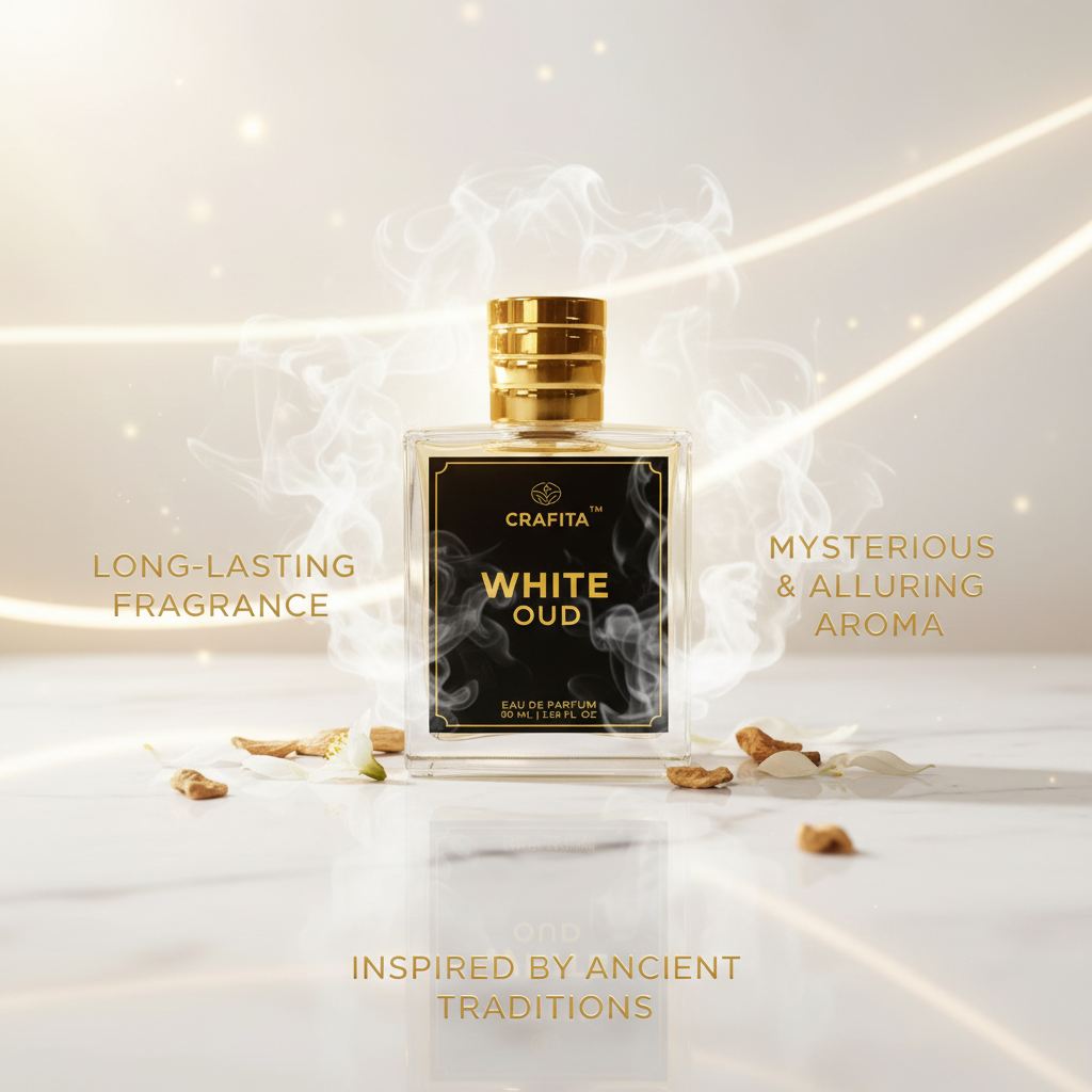 Crafita White Oud | Premium Unisex EDP Long-Lasting Fragrance - 50 ml Great for Everyone Use view 2