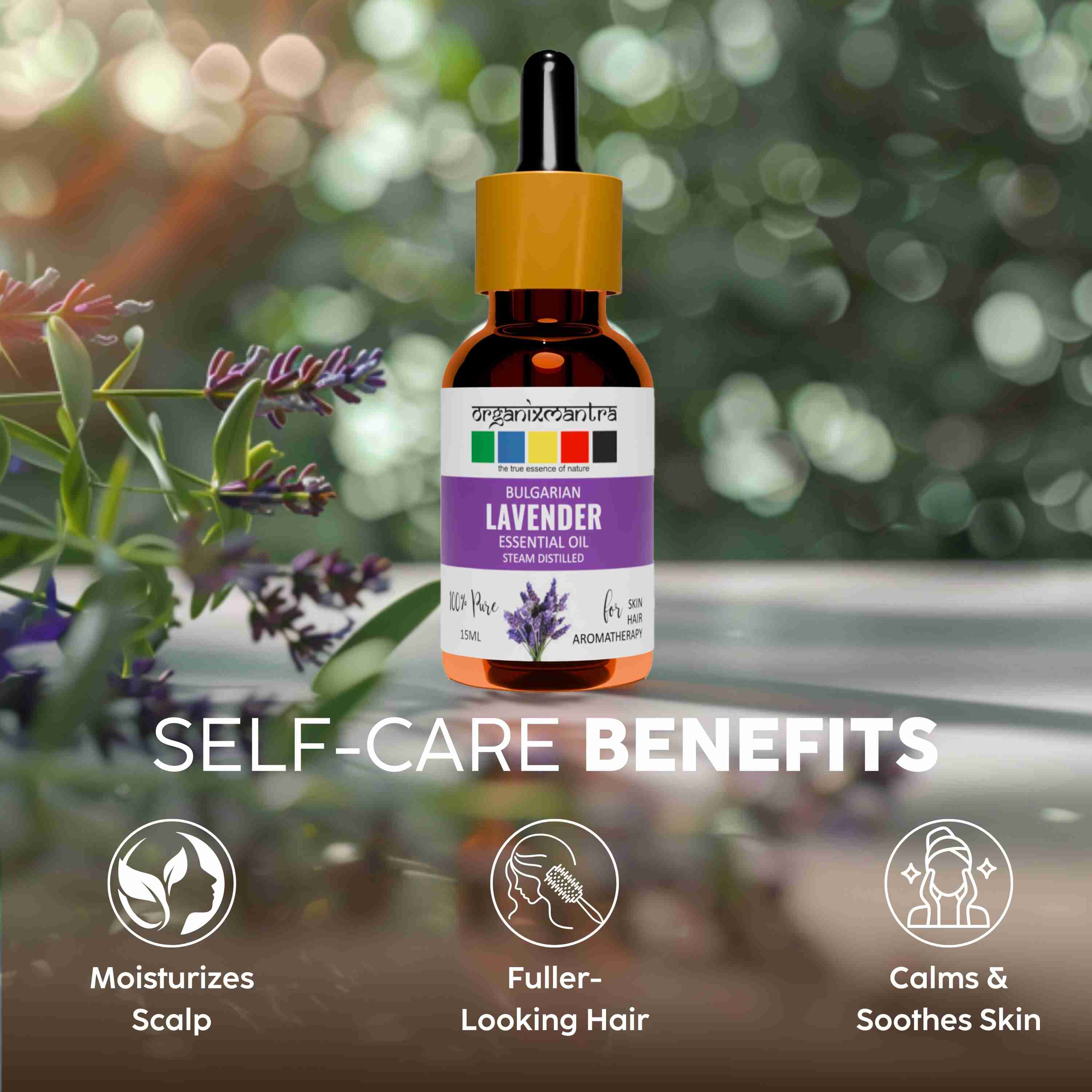 Organix Mantra Bulgarian Lavender Essential Oil 15ML view 2