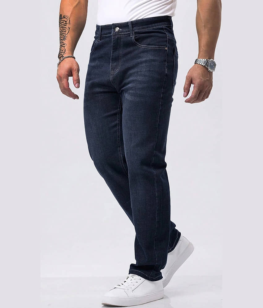Stylefabs Regular Fit Clean Look Men's Jeans - Blue ( Pack of 1 ) view 2