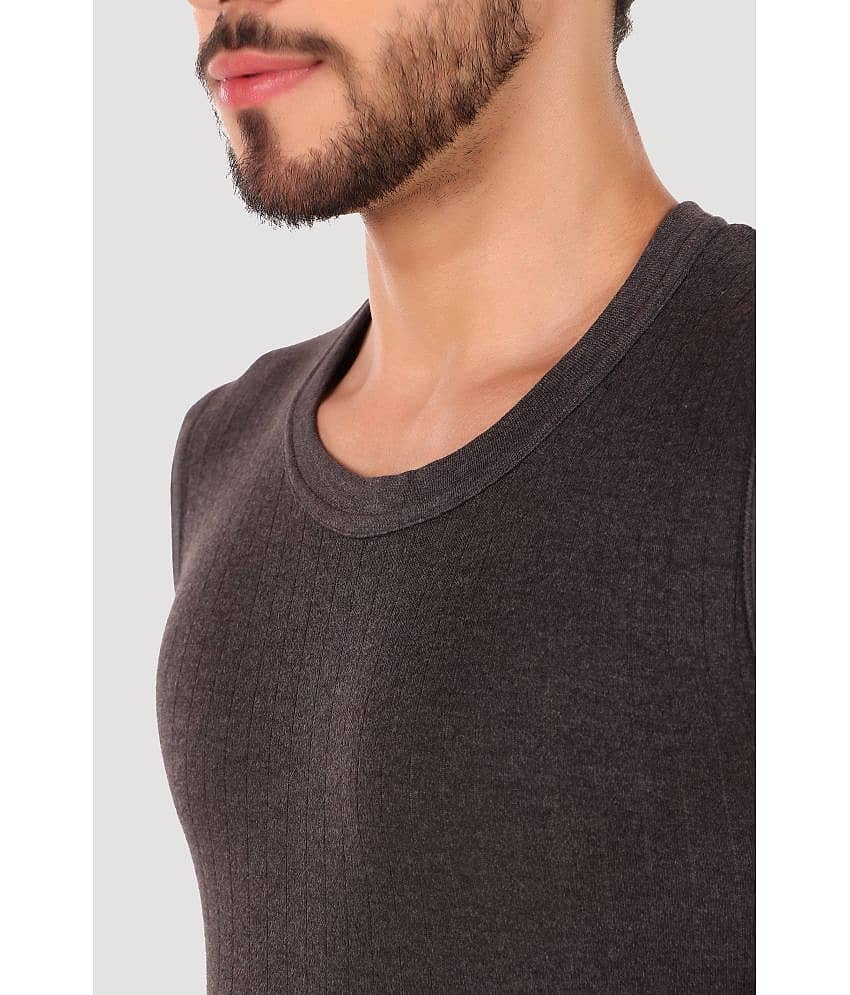 Inner Element Pack of 2 Cotton Blend Thermal Tops For Men's ( Grey ) view 2