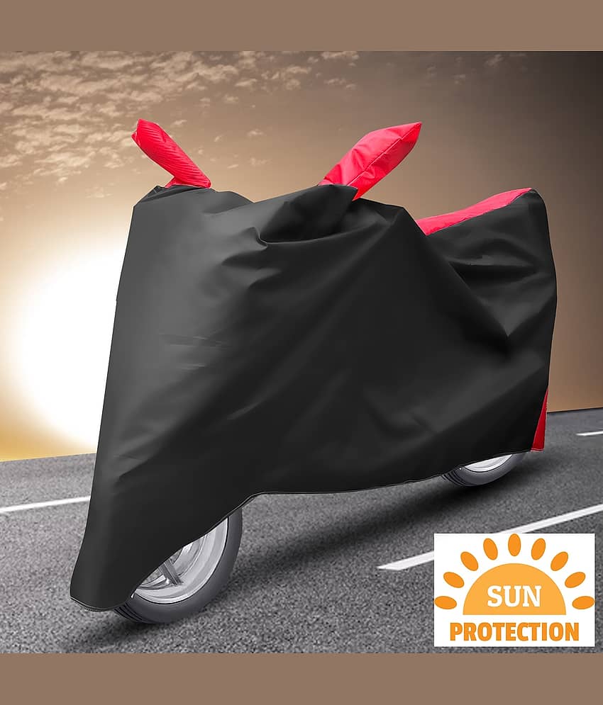 Auto Hub Bike Body Cover for Hero HF Deluxe ( Pack of 1 ) , Red view 2