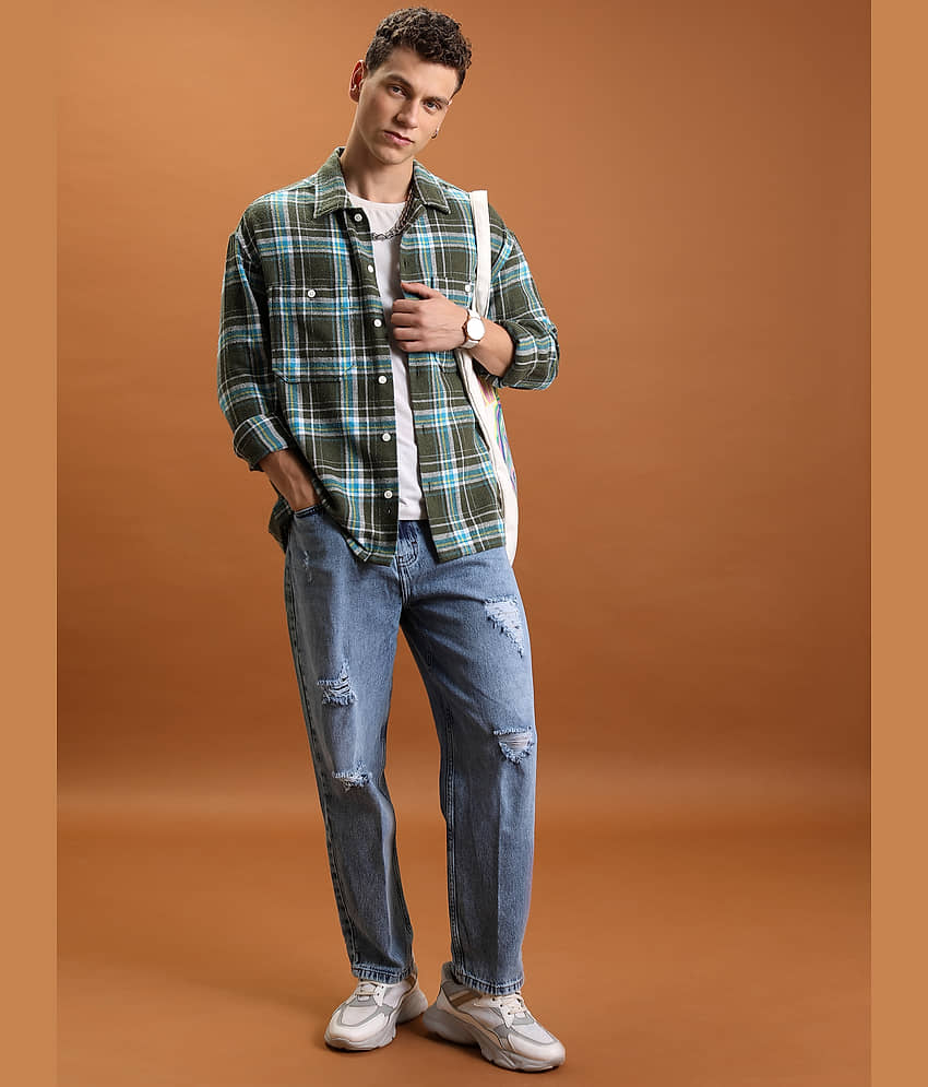 Highlander Relaxed Solid Men's Jeans - Light Blue ( Pack of 1 ) view 2