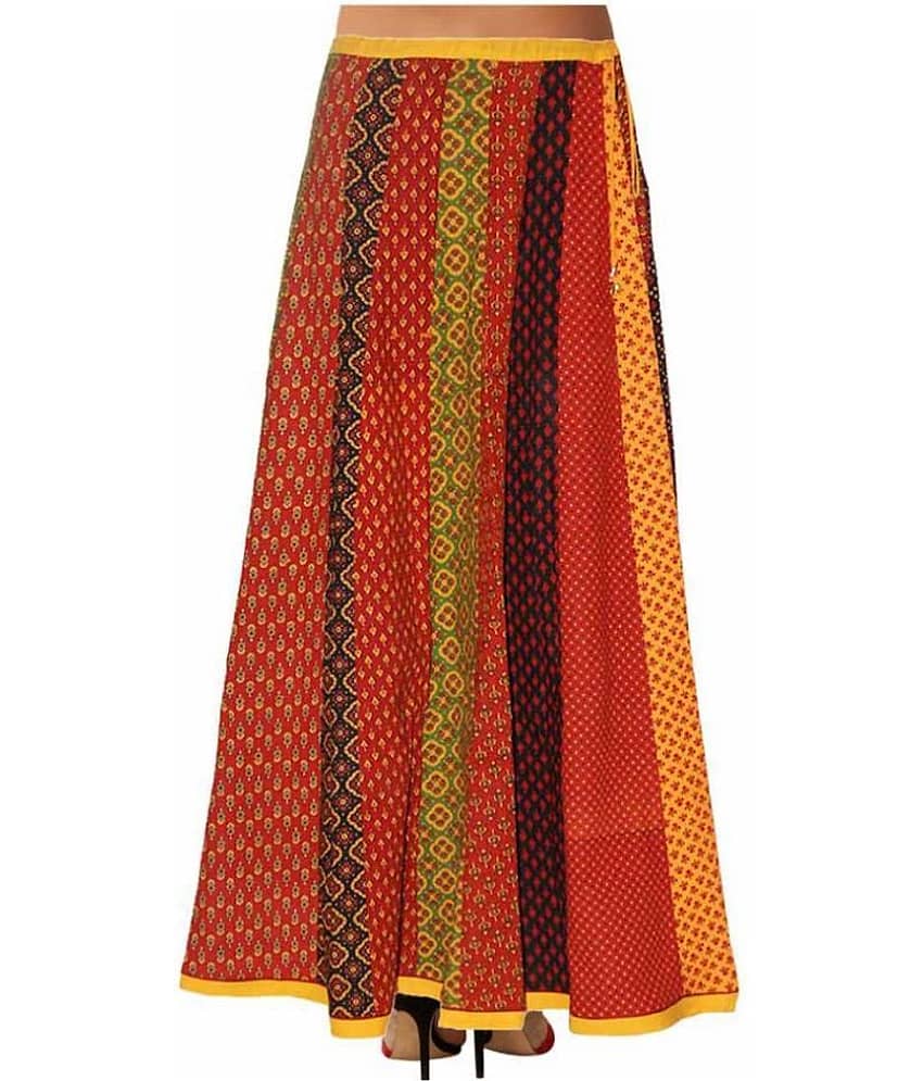 Sttoffa Cotton Straight Skirt - Multi Color view 2