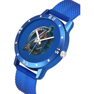 HRV Men's Round Dial Blue Strap Analog Watch view 2