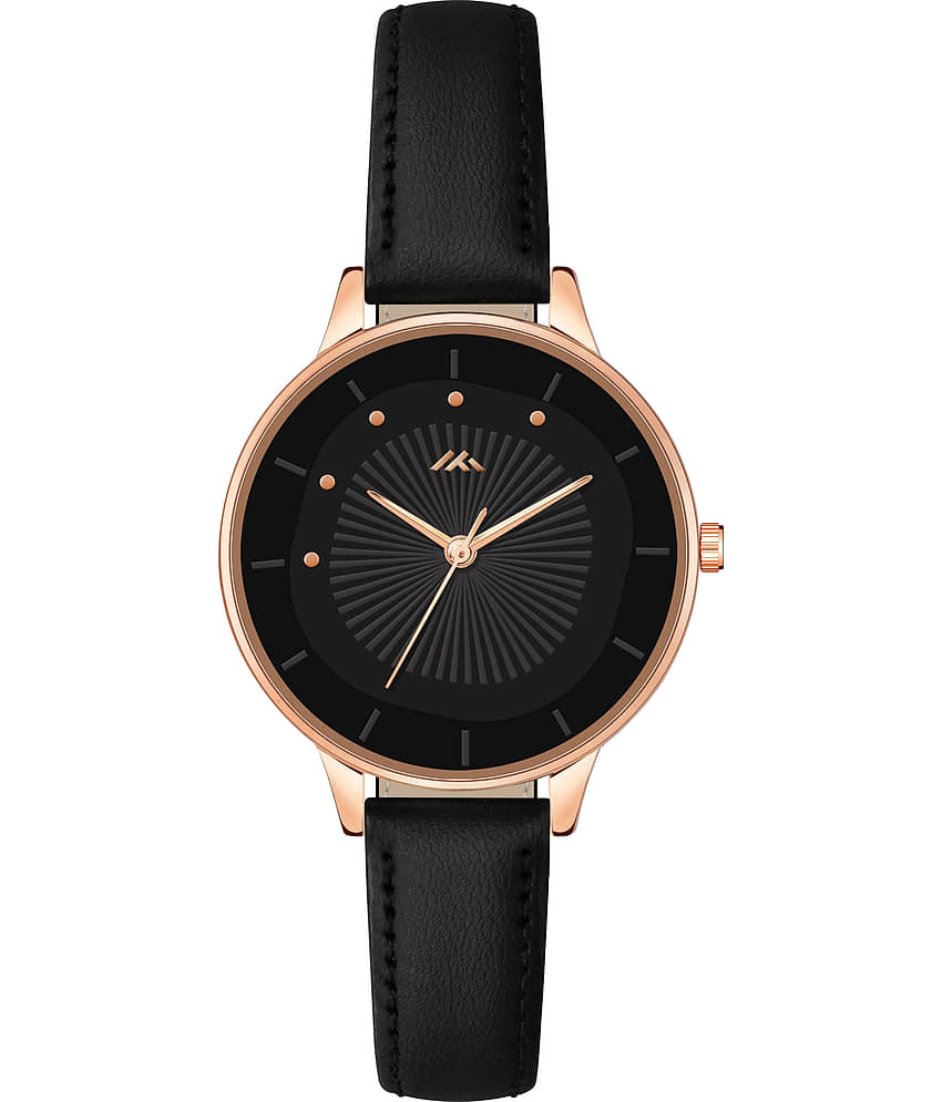 Trex Black PU Analog Womens Watch view 2