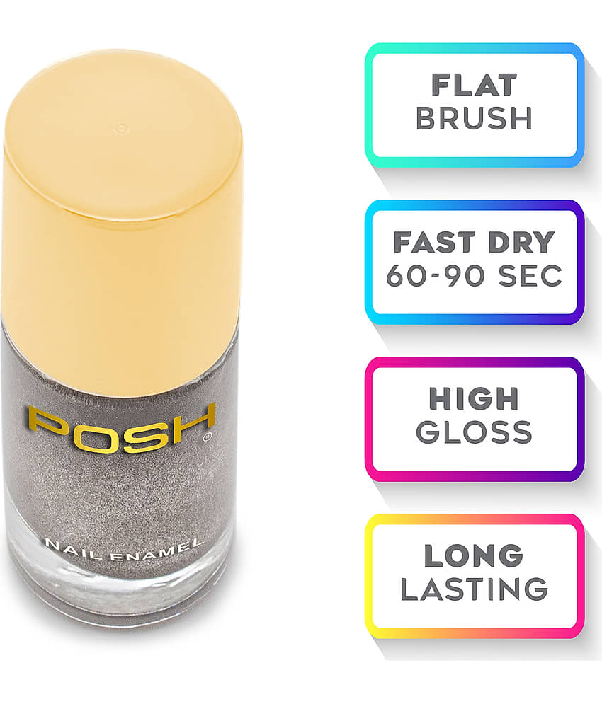 Posh - Rust Glossy Nail Polish ( Pack of 3 ) view 2