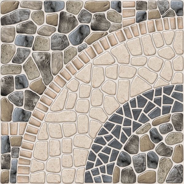 Orientbell Floor Tiles OPV Tomby Grey 10 Pcs view 2