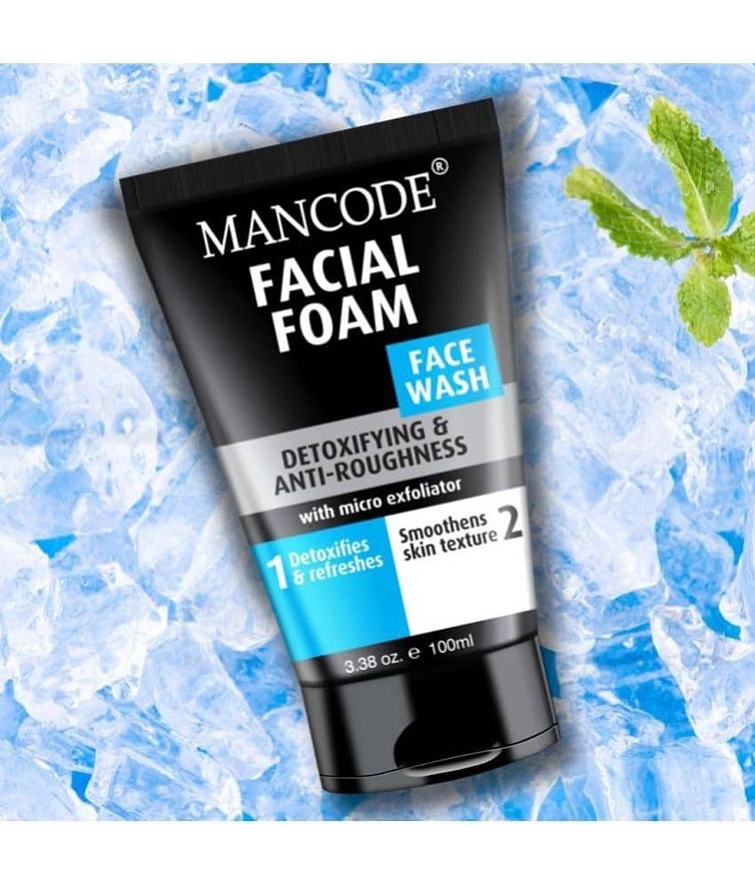 Mancode Detoxifying Face Wash for Men for Clear Skin, Oil Control, Dark Spot Reduction Skincare, 100ml (Pack of 1) view 2