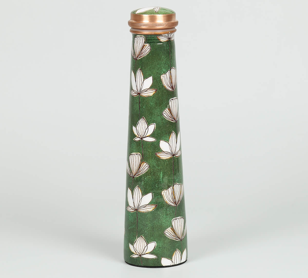 India Circus Lotus Pond Tapered Copper Bottle
