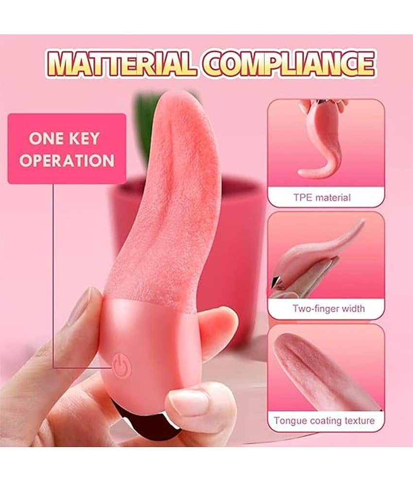 WAGING New Design Tongue Vibrator Licking Massager Clitoral Vibrator Clit Women Masturbator Tongue-Shaped Vibrator BY-CRAZYNYT