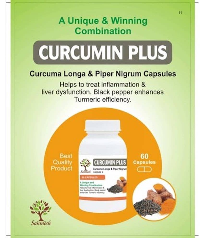 SANMESH AYURVEDIC CURCUMIN PLUS 60 CAPSULES view 2
